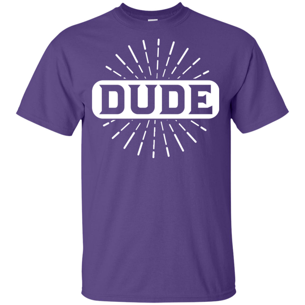 "DUDE" Youth Ultra Cotton T-Shirt in white print