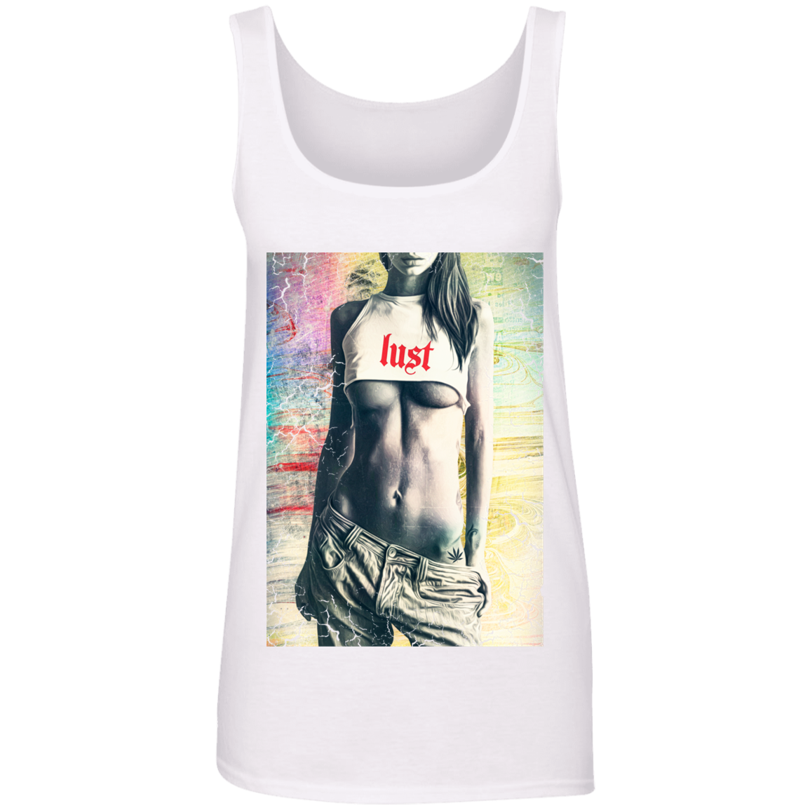 "LUST" Ladies' 100% Ringspun Cotton Tank Top