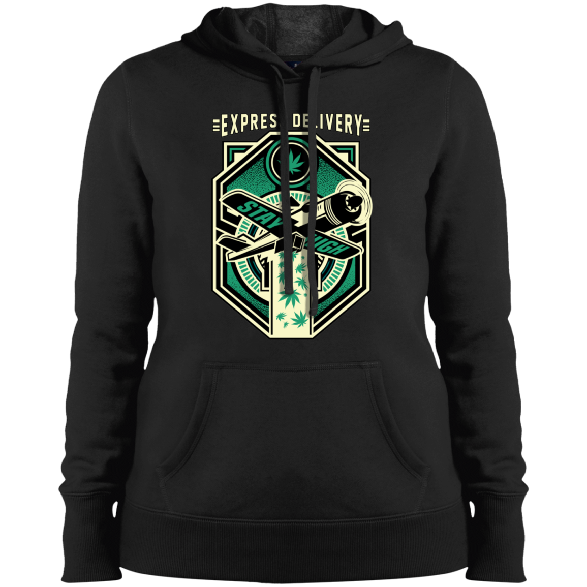 "EXPRESS DELIVERY" Ladies' Pullover Hooded Sweatshirt