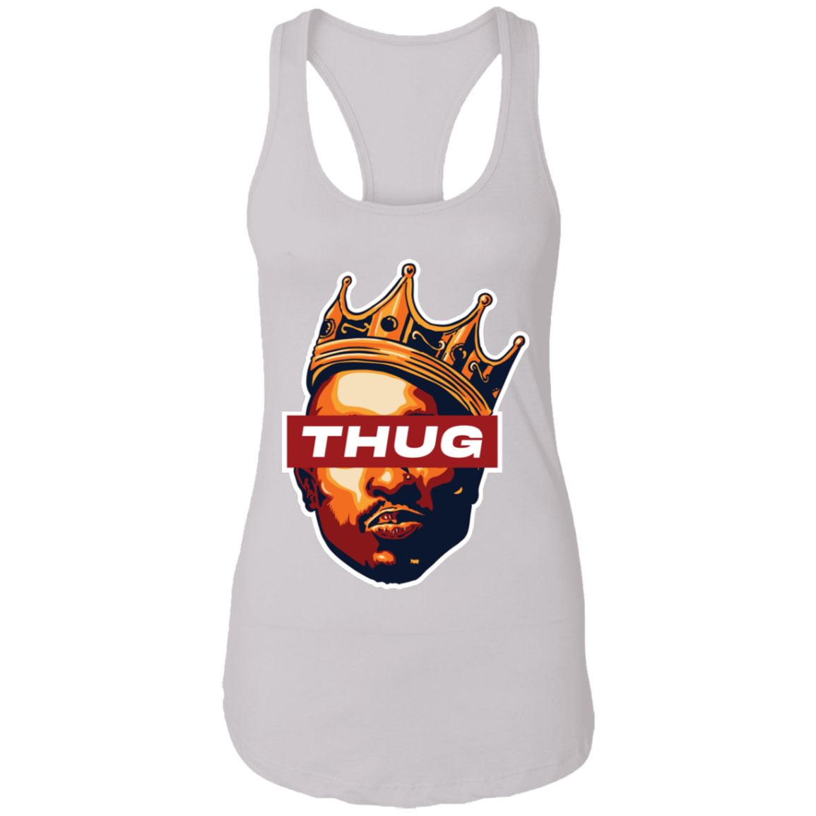 "THUG" Ladies Ideal Racerback Tank