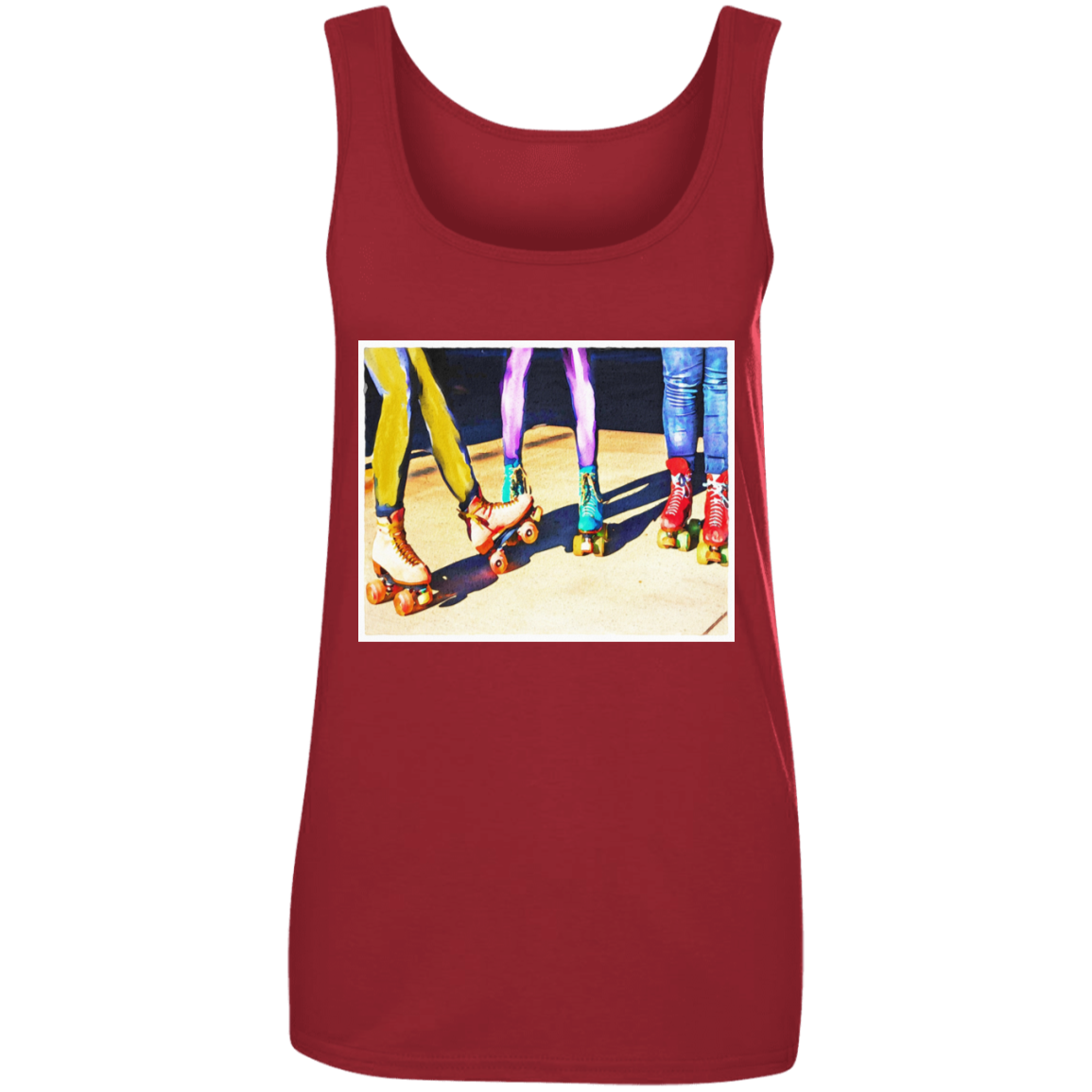 "ROLLER BOODIE" Ladies' 100% Ringspun Cotton Tank Top