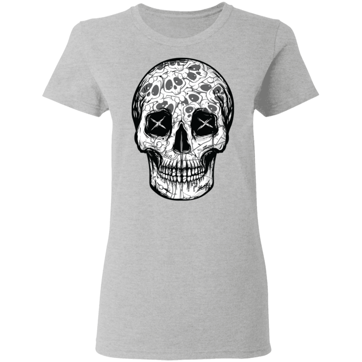 "SKULL HEADS" Ladies' 5.3 oz. T-Shirt