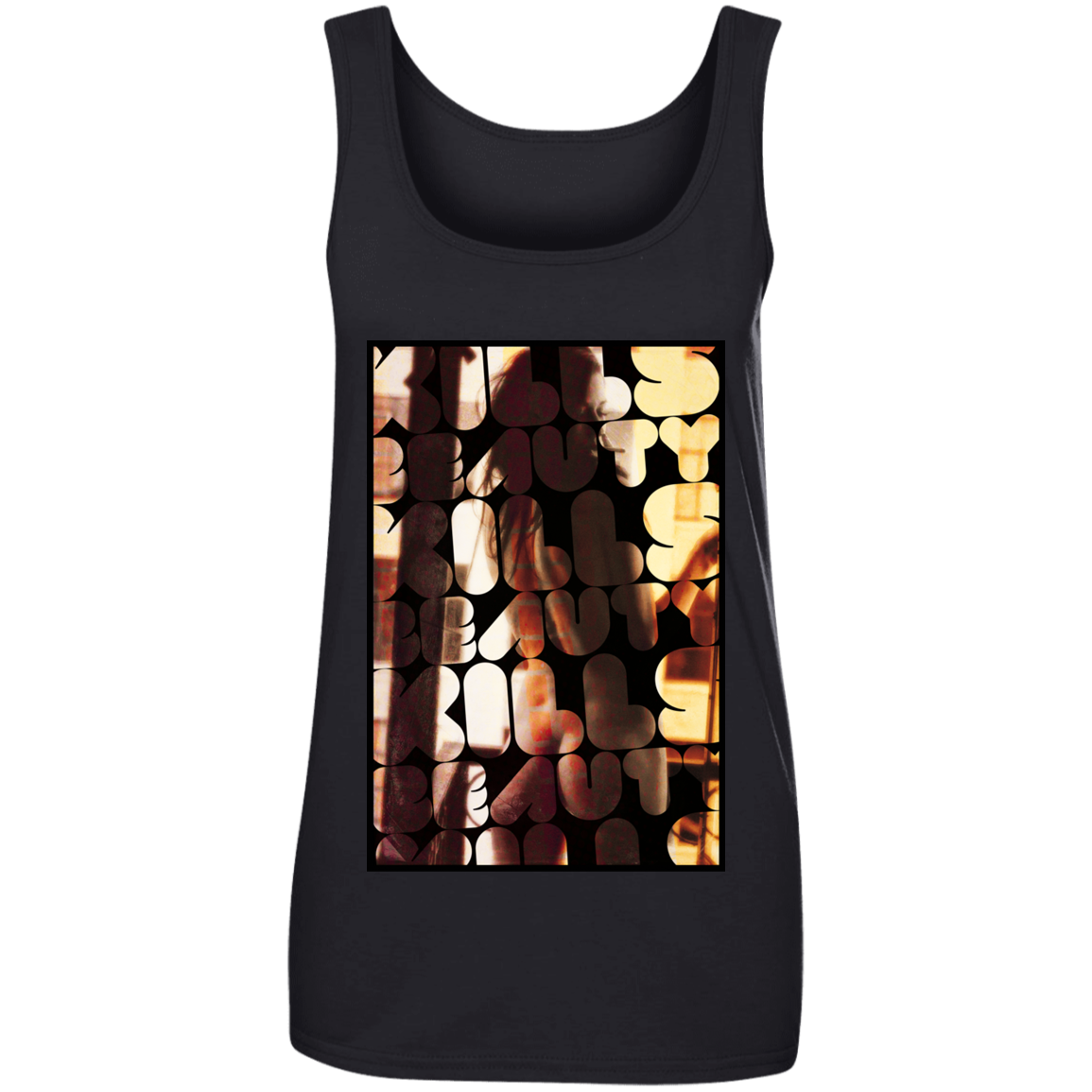 "BEAUTY KILLS" 100% Ringspun Cotton Tank Top