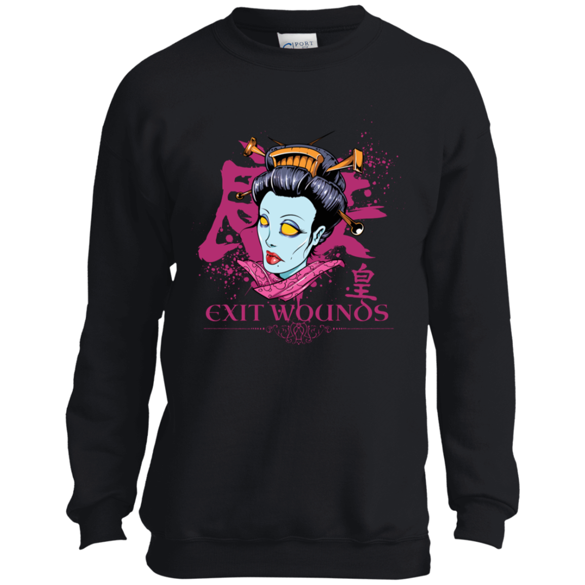 "EXIT WOUNDS" Youth Crewneck Sweatshirt