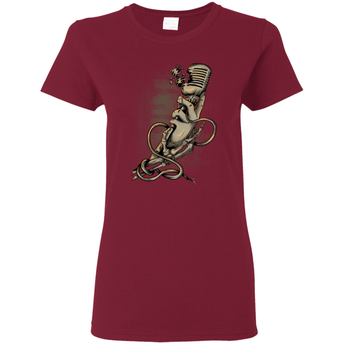 "MICROPHONE FIEND" Ladies' 5.3 oz. T-Shirt