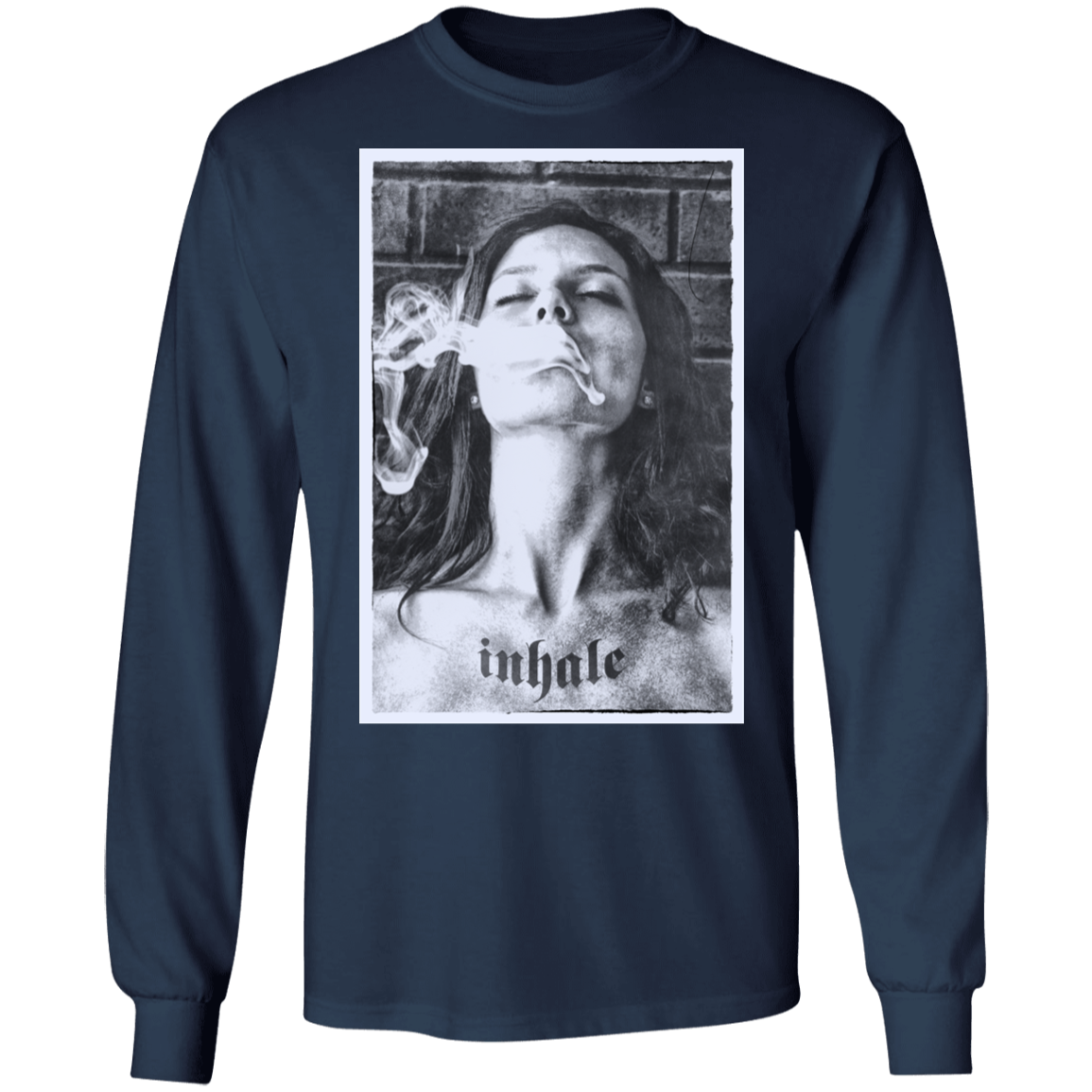 "INHALE" LS Ultra Cotton T-Shirt