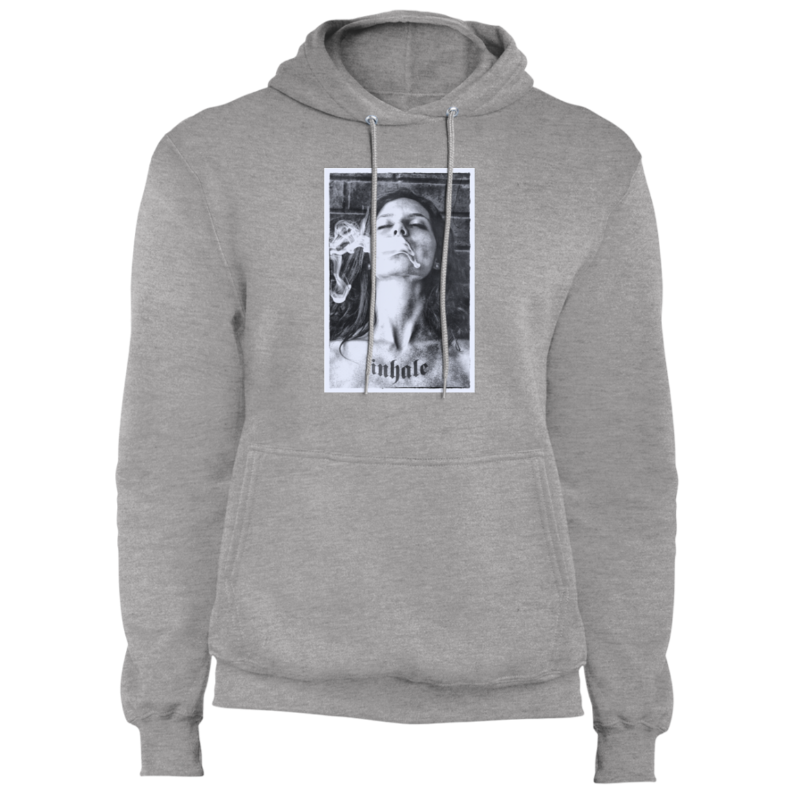 "INHALE" Core Fleece Pullover Hoodie