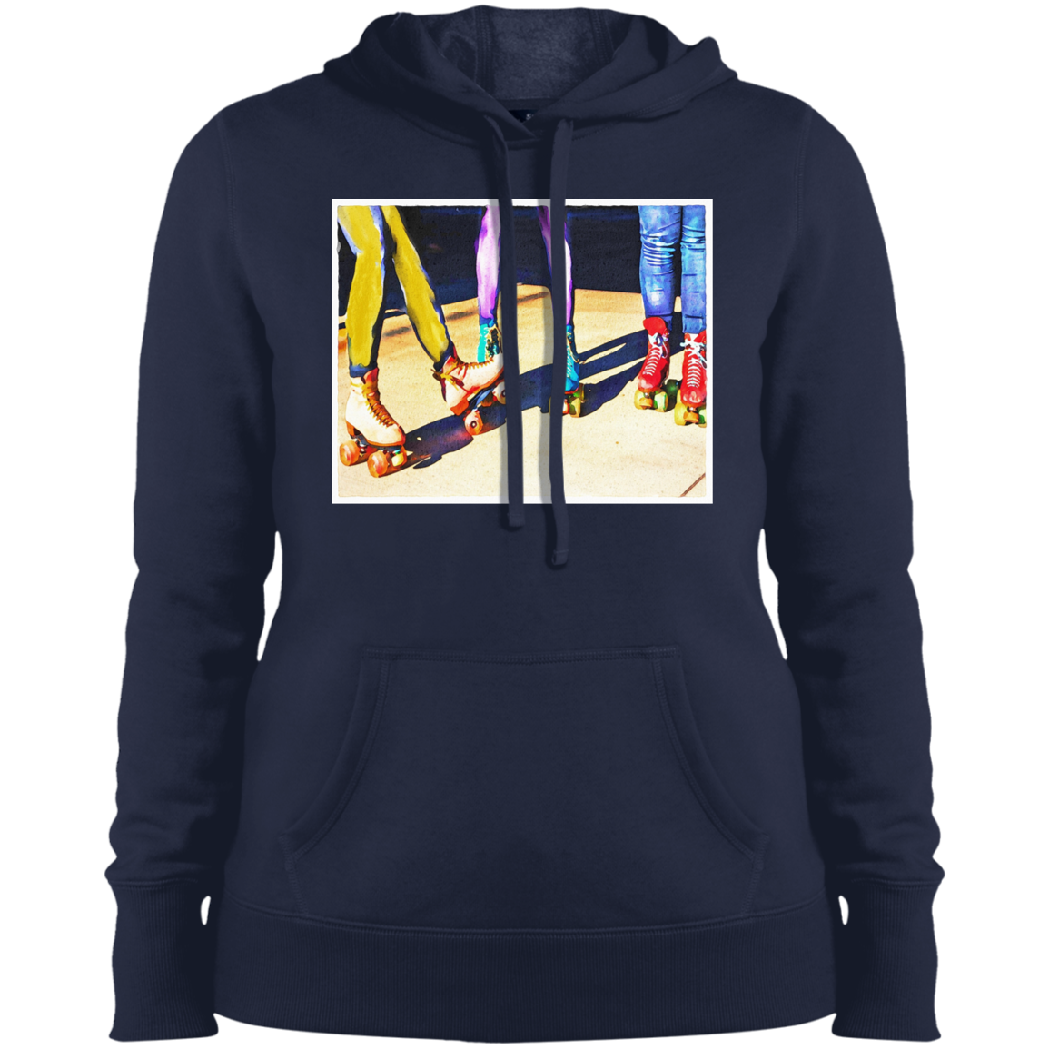 "ROLLER BOOGIE" Ladies' Pullover Hooded Sweatshirt