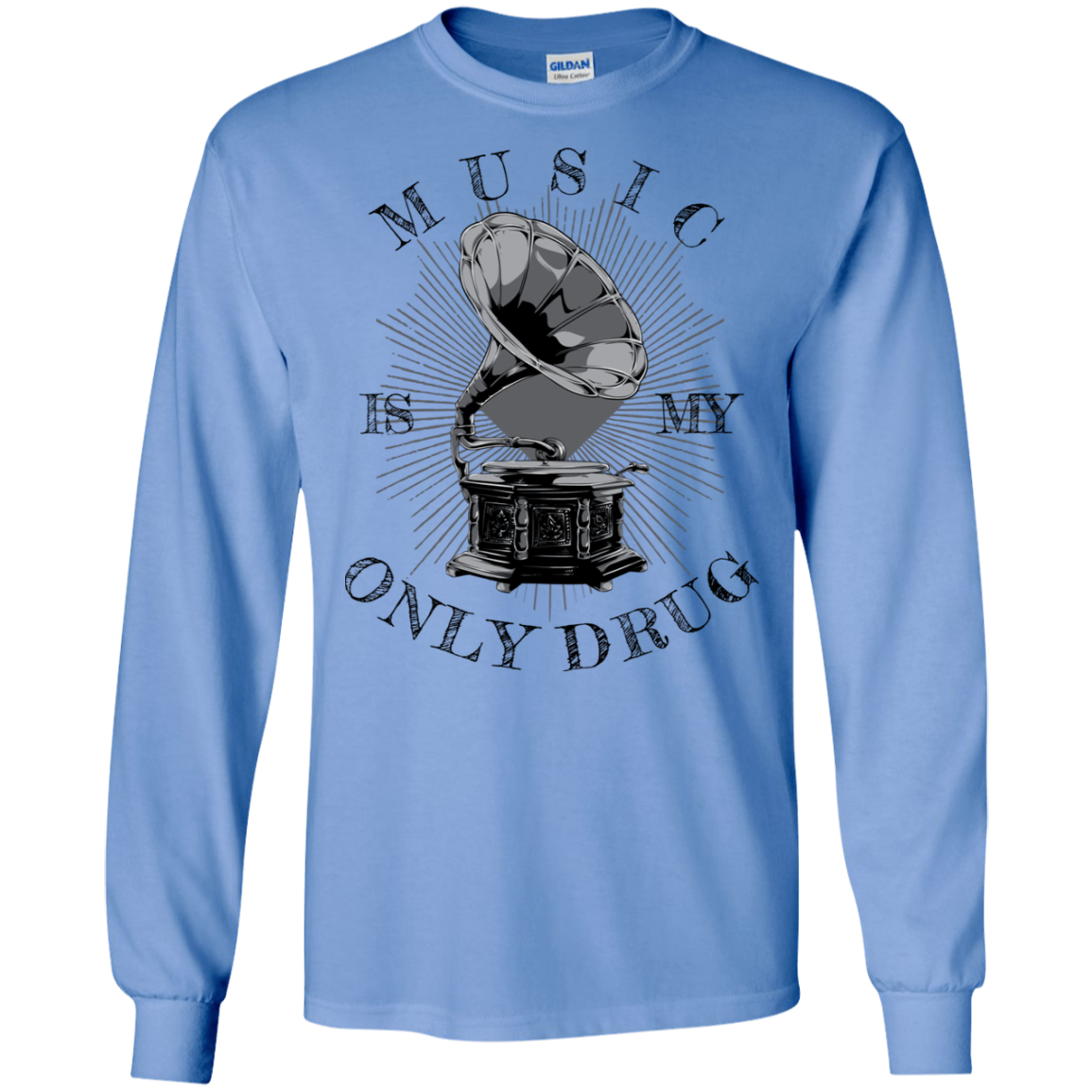 "MUSIC" LS Ultra Cotton T-Shirt