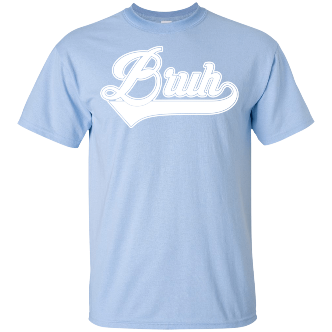 "BRUH" Youth Ultra Cotton T-Shirt in white print