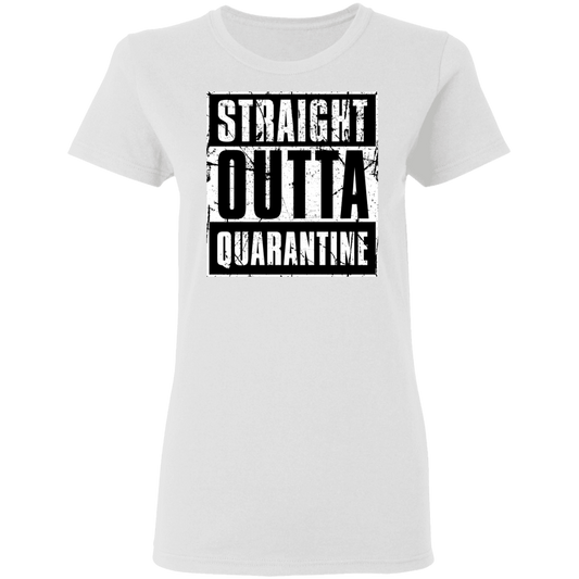 "QUARANTINE" Ladies' 5.3 oz. T-Shirt