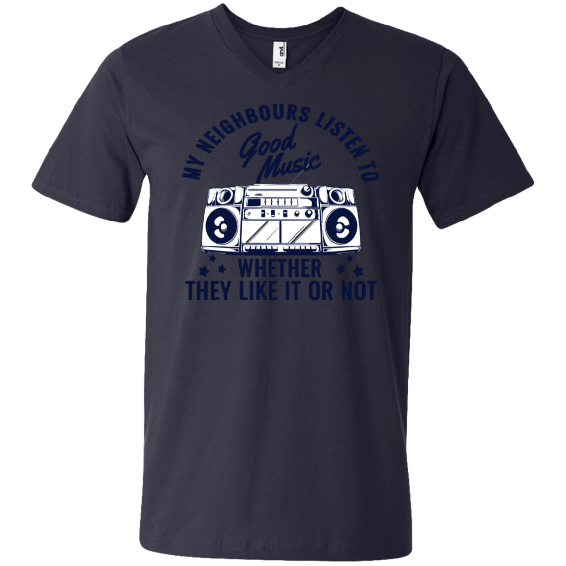 "THEY LIKE IT OR NOT" Men's Printed V-Neck T-Shirt