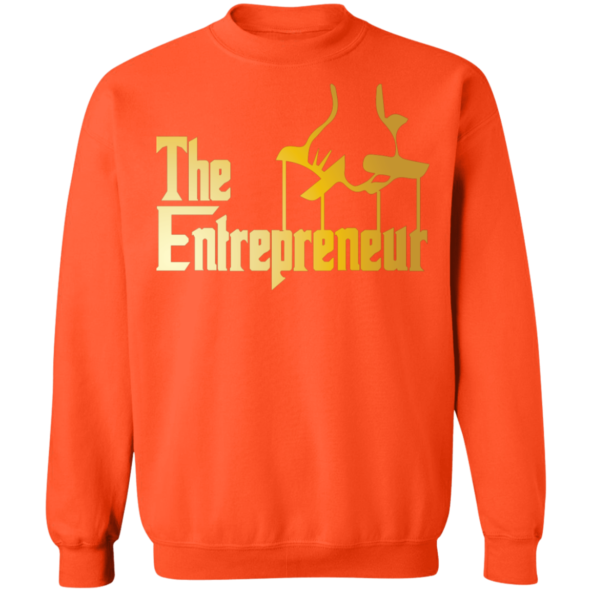 "HANDS OF AN ENTREPRENEUR" Crewneck Pullover Sweatshirt  8 oz.