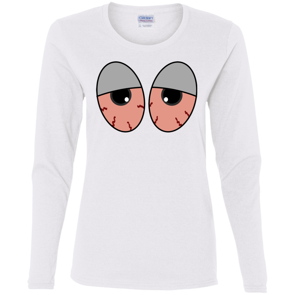 "RED EYES" Ladies' Cotton LS T-Shirt