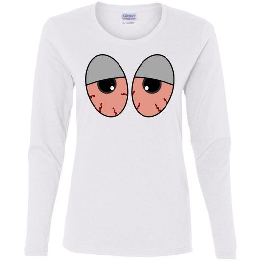 "RED EYES" Ladies' Cotton LS T-Shirt