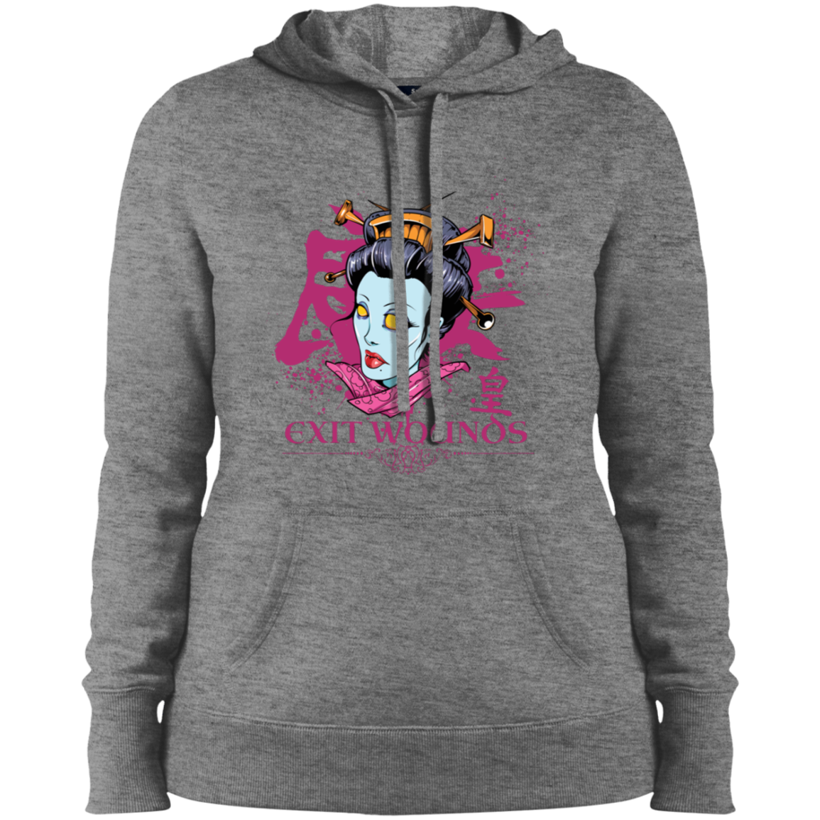 "EXIT WOUNDS" Ladies' Pullover Hooded Sweatshirt