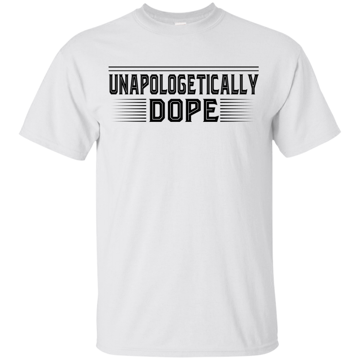 "UNAPOLOGETICALLY DOPE" Youth Ultra Cotton T-Shirt in black print