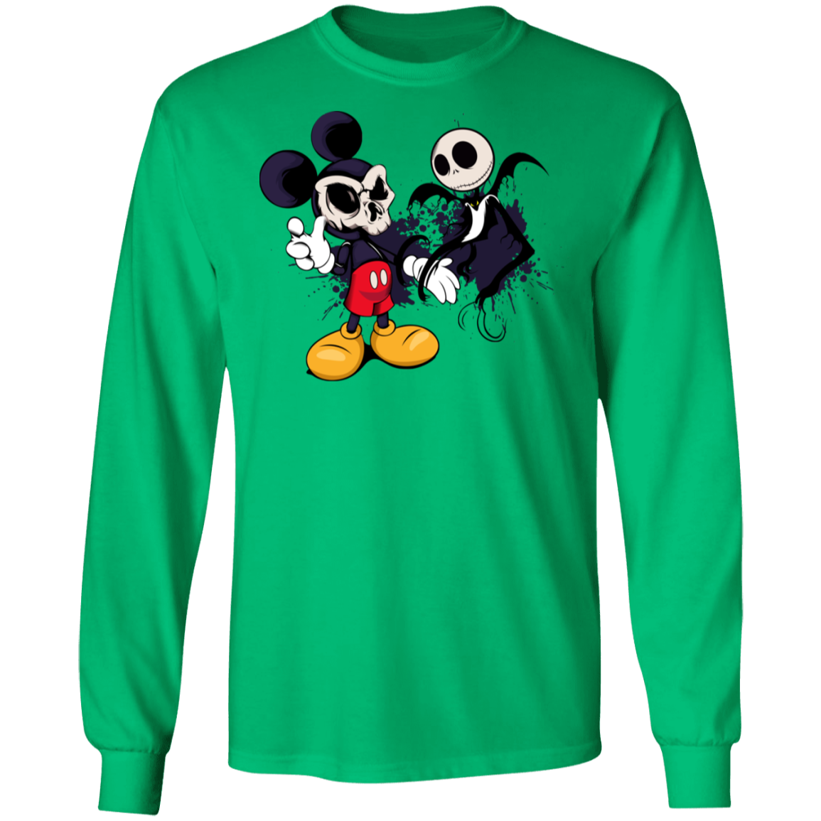 "NIGHTMARE MICKEY" LS Ultra Cotton T-Shirt