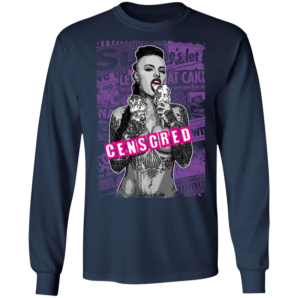 "CENSORED" LS Ultra Cotton T-Shirt