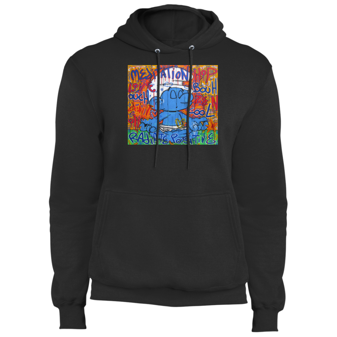 "MEDITATION SMURF" Core Fleece Pullover Hoodie