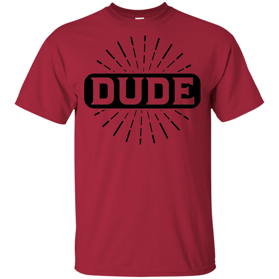 "DUDE" Youth Ultra Cotton T-Shirt in black print