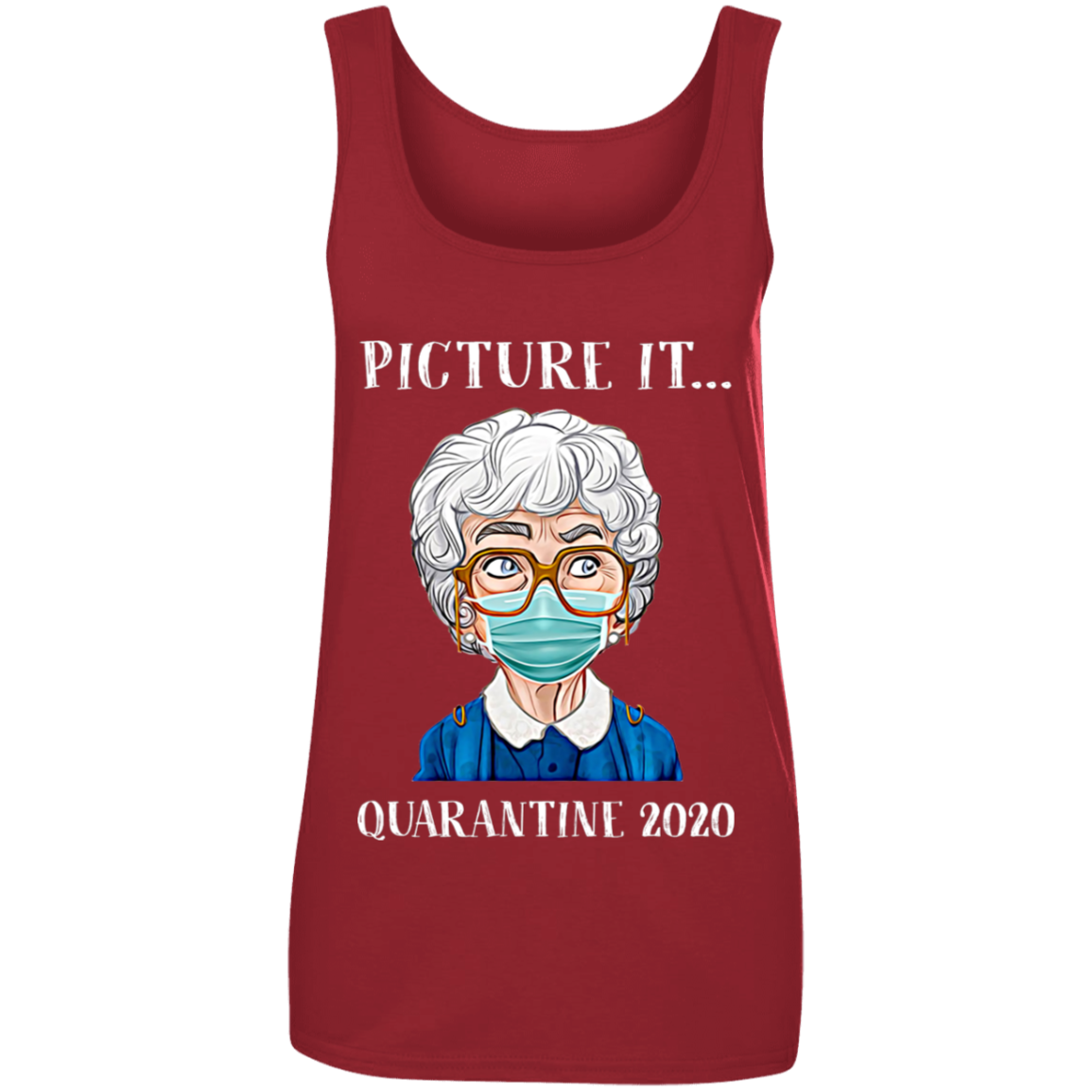 "PICTURE IT" Ladies' 100% Ringspun Cotton Tank Top