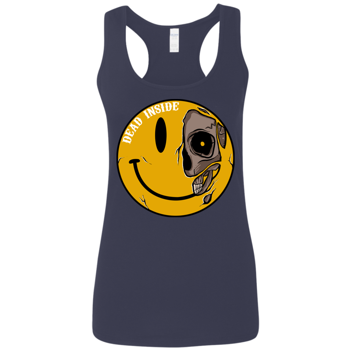 "DEAD INSIDE" Ladies' Softstyle Racerback Tank