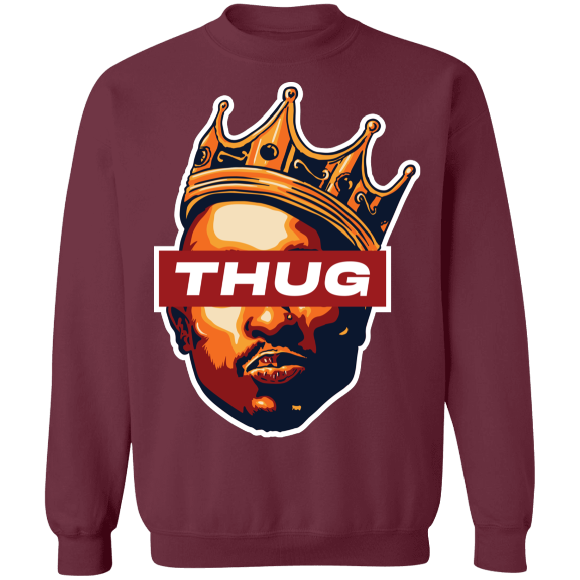 "THUG" Crewneck Pullover Sweatshirt