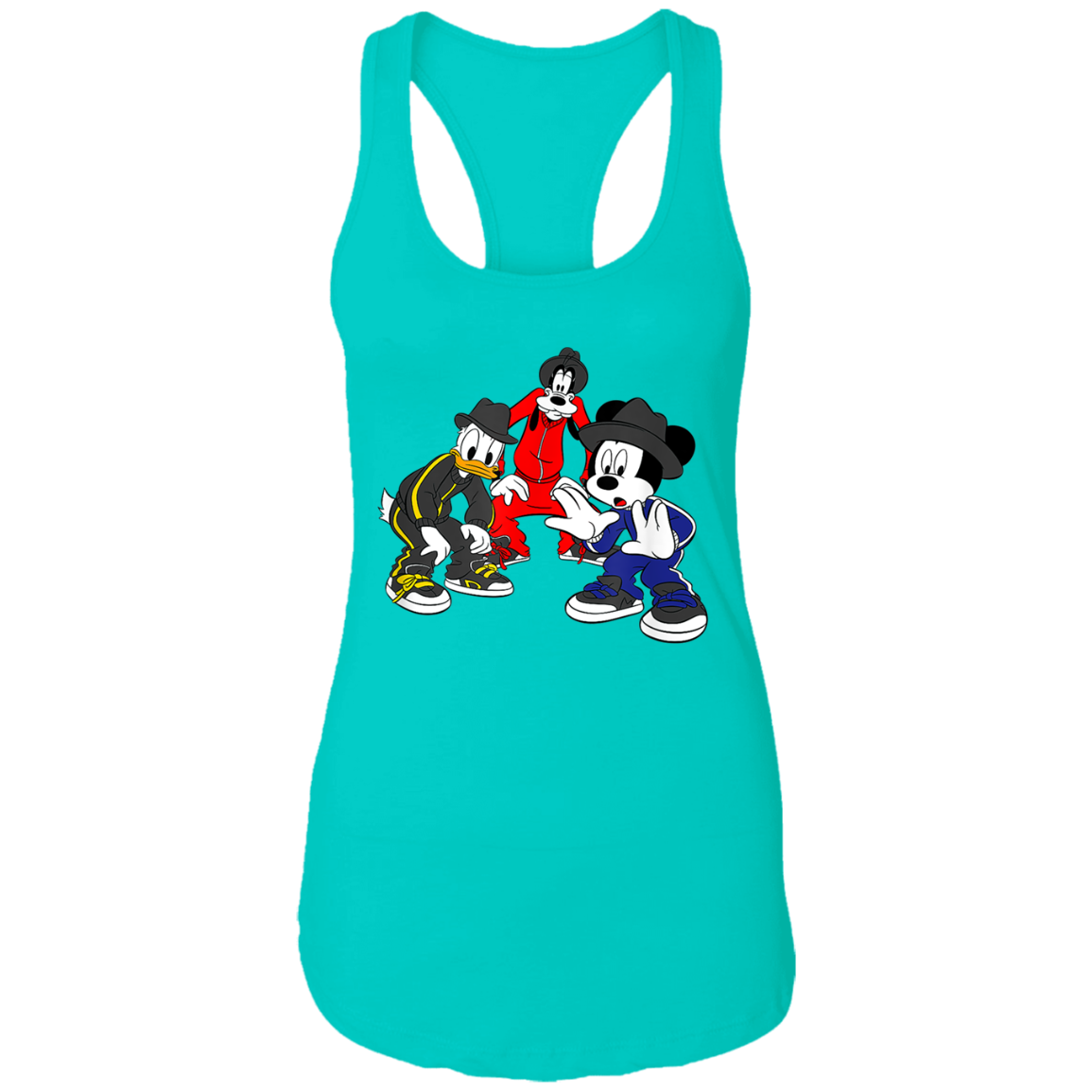 "CARTOON CYPHA" Ladies Ideal Racerback Tank