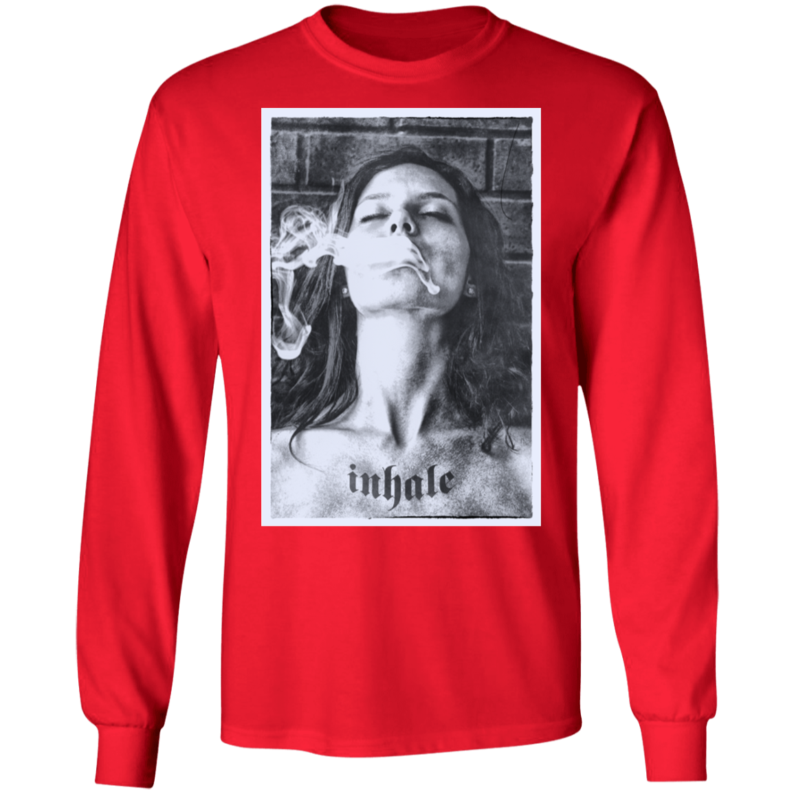 "INHALE" LS Ultra Cotton T-Shirt