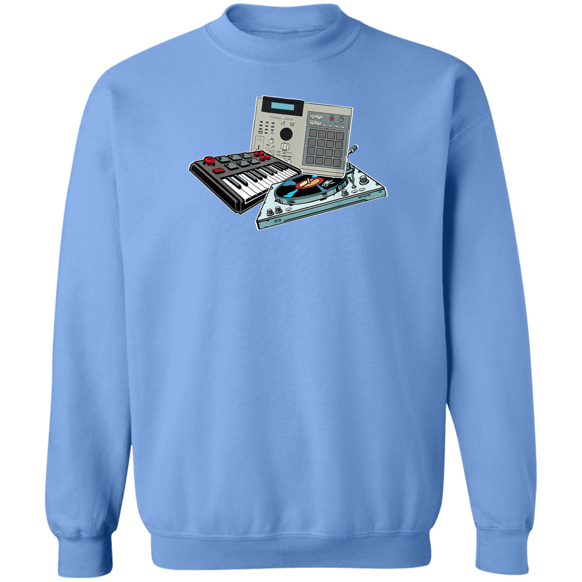 "DRUM MACHINE" Crewneck Pullover Sweatshirt