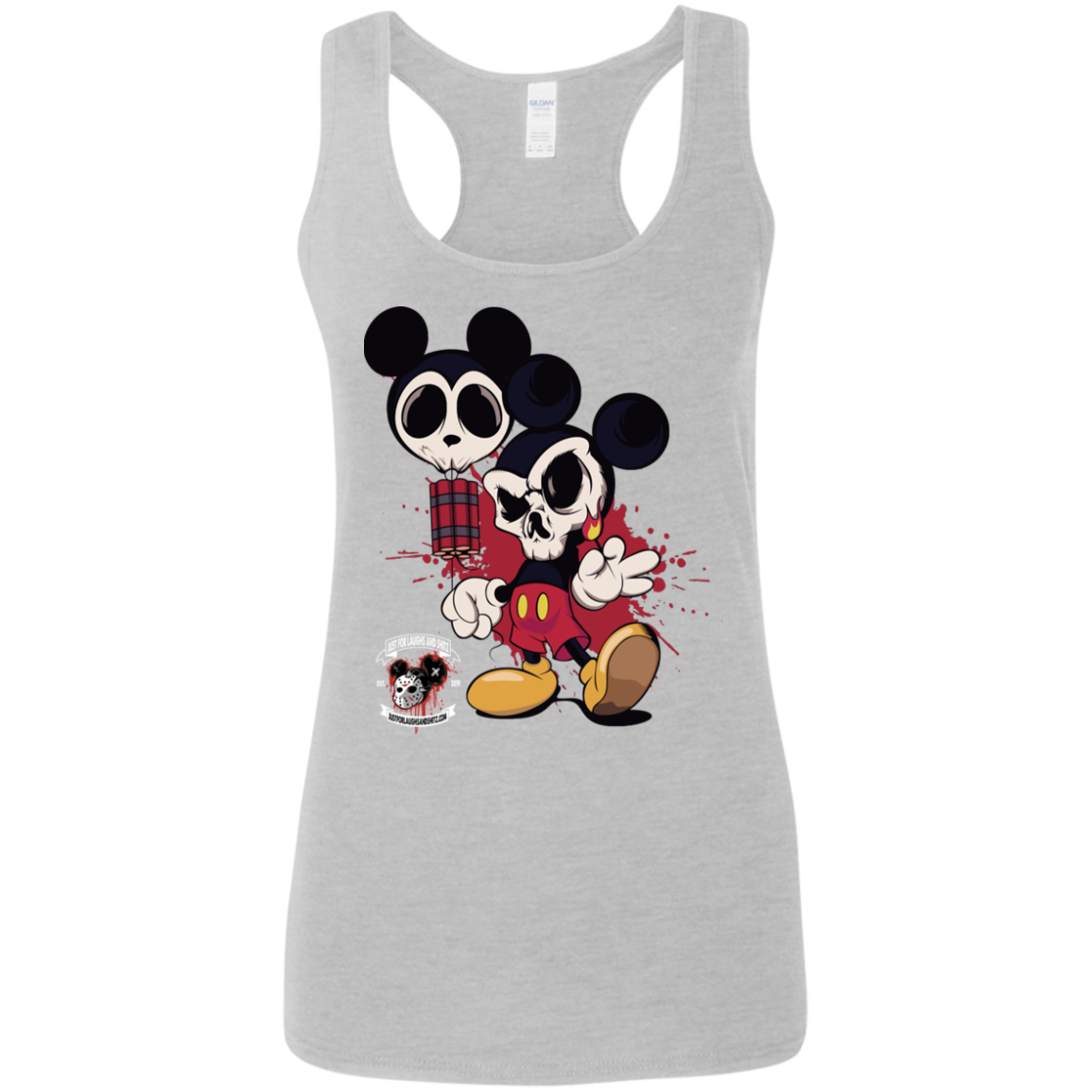 "MICKEY GO BOOM" Ladies' Softstyle Racerback Tank