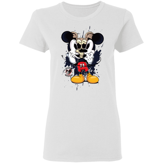 "SKULL MICKEY" Ladies' 5.3 oz. T-Shirt