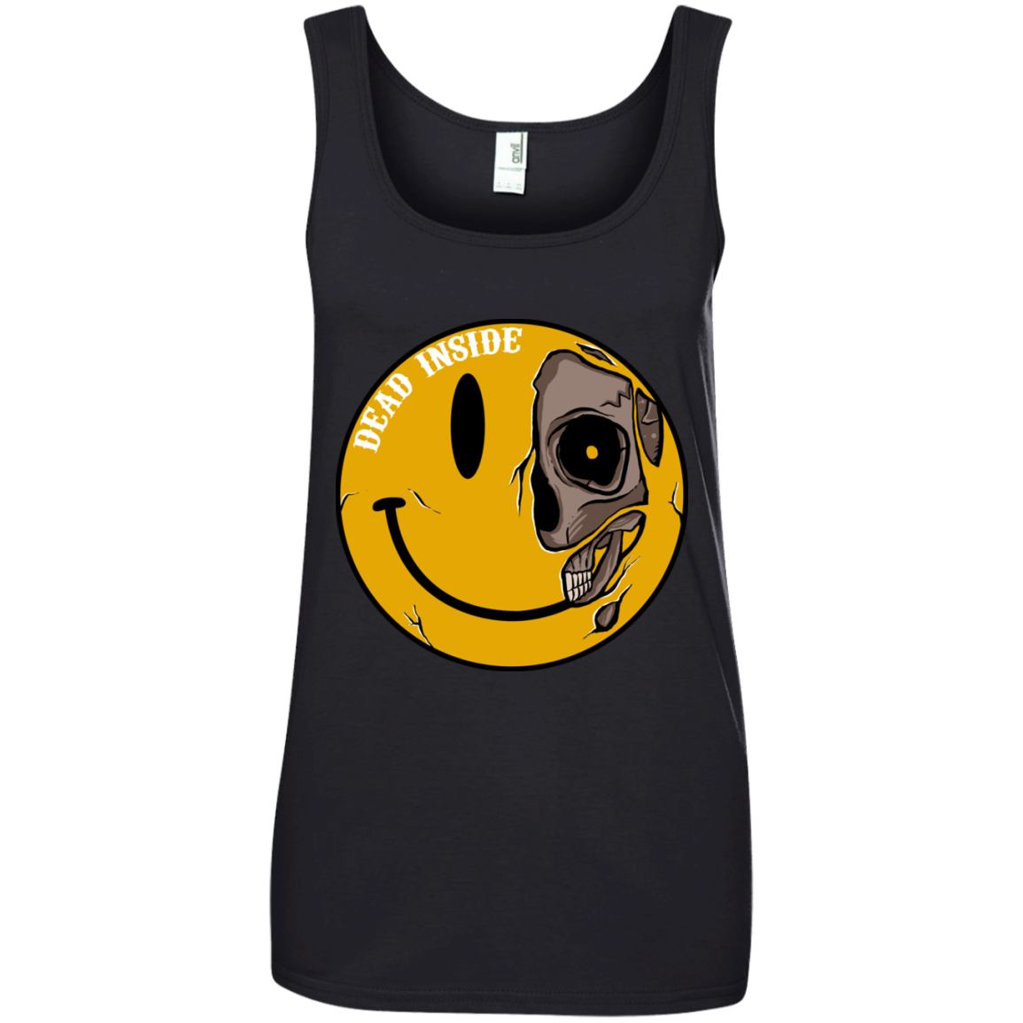 "DEAD INSIDE" Ladies' 100% Ringspun Cotton Tank Top