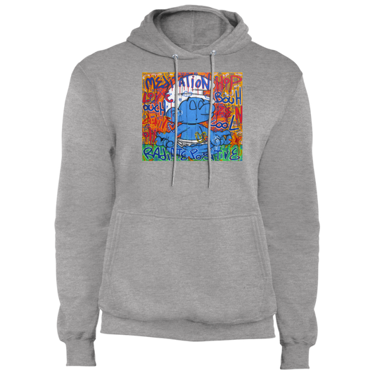 "MEDITATION SMURF" Core Fleece Pullover Hoodie