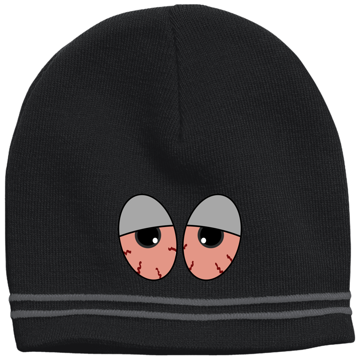 "RED EYES" Colorblock beanie