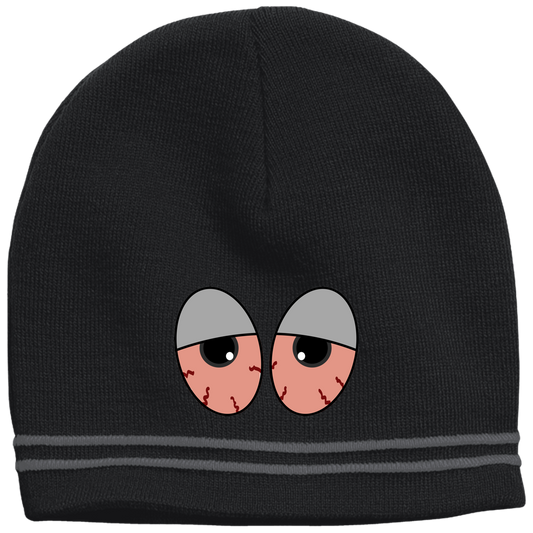 "RED EYES" Colorblock beanie