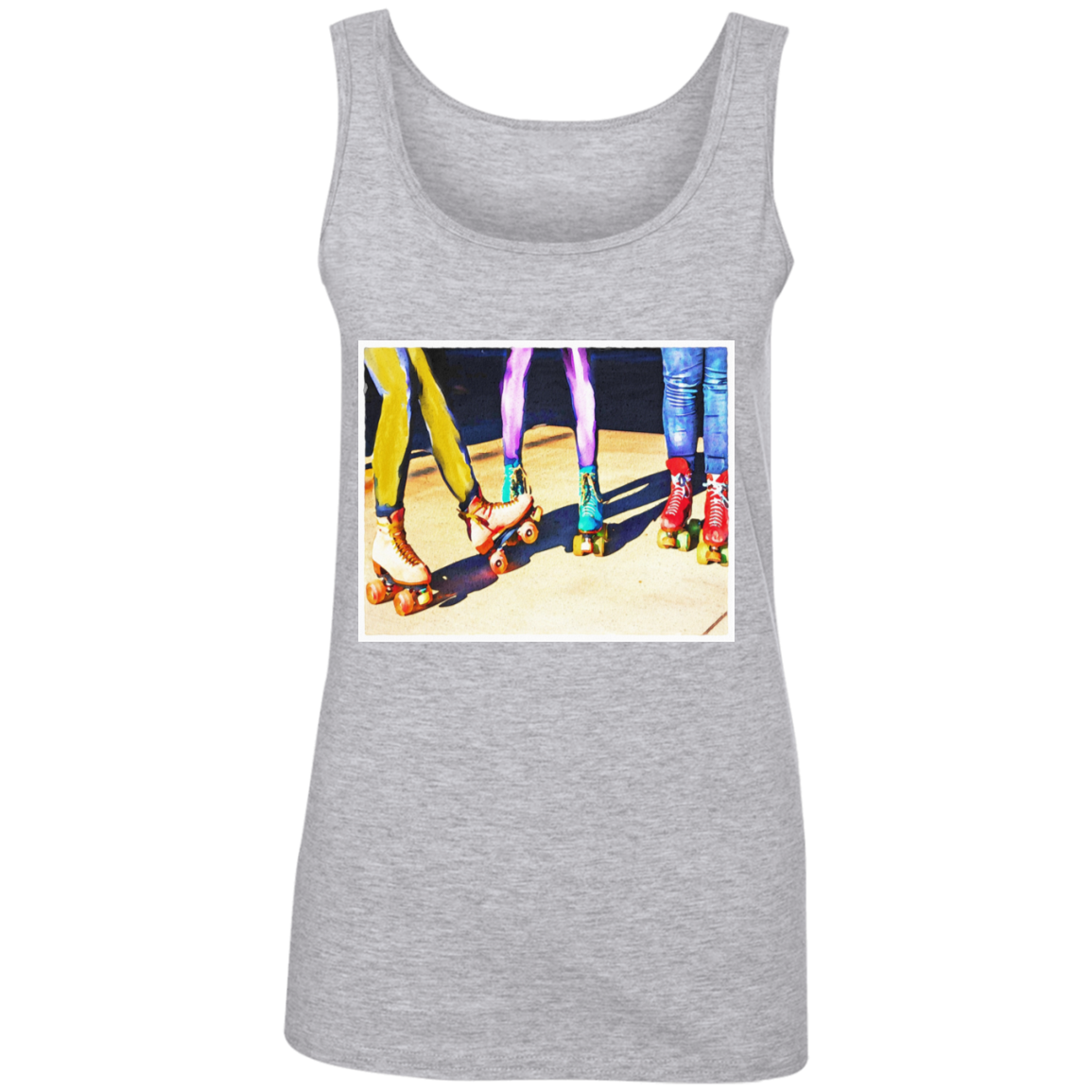 "ROLLER BOODIE" Ladies' 100% Ringspun Cotton Tank Top