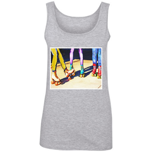 "ROLLER BOODIE" Ladies' 100% Ringspun Cotton Tank Top