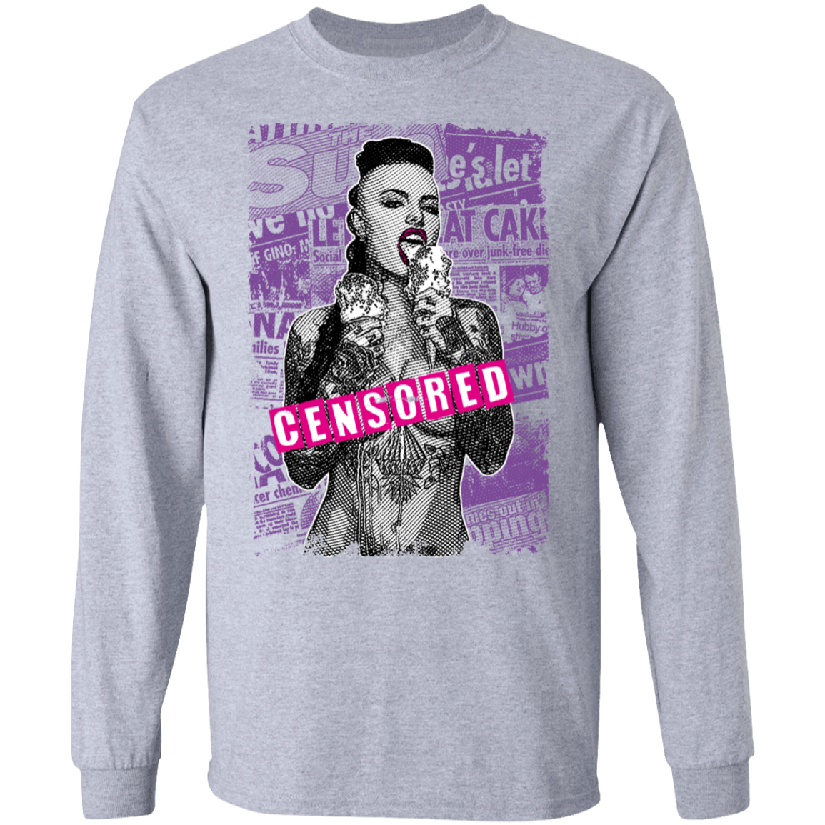 "CENSORED" LS Ultra Cotton T-Shirt