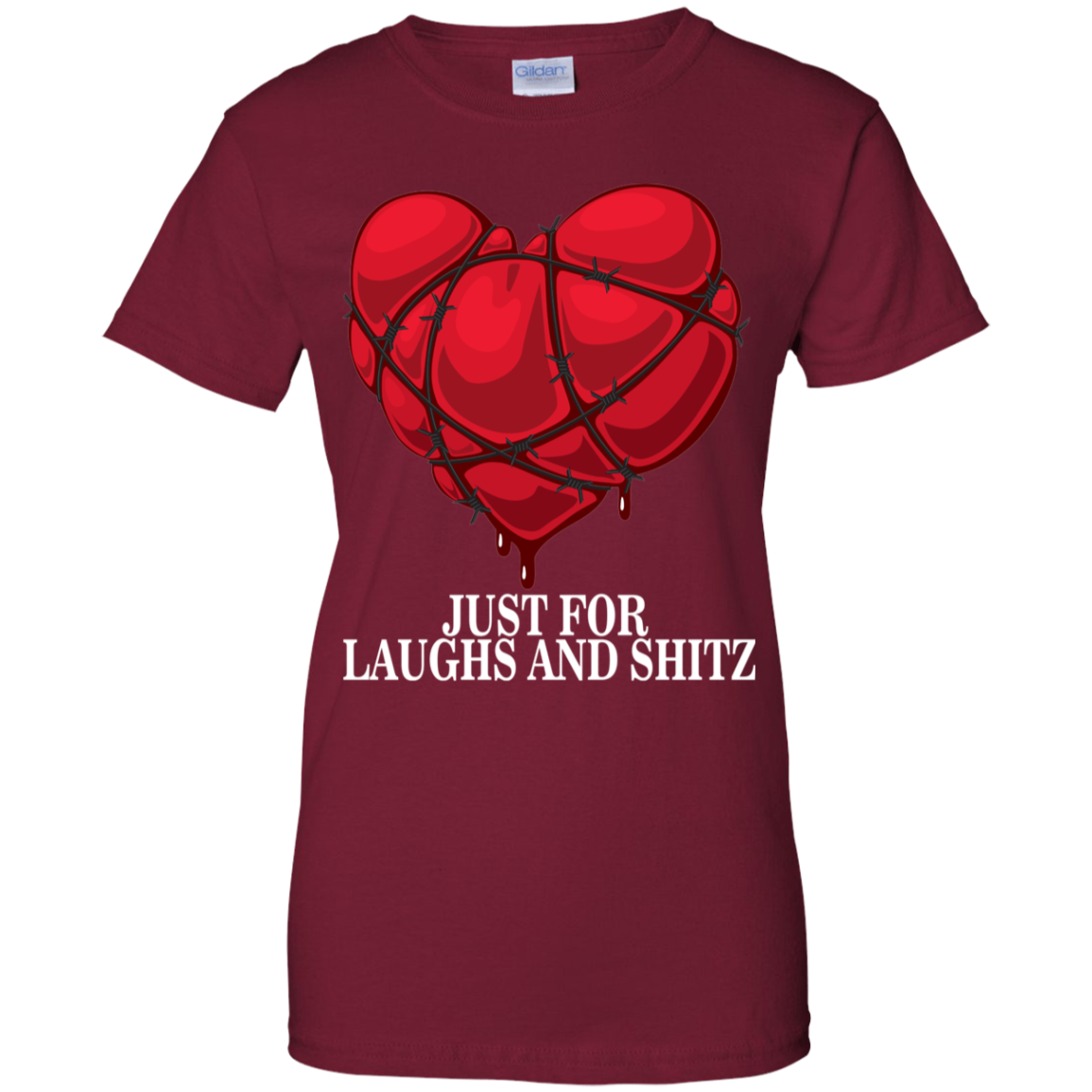 "MY BLOODY HEART Ladies' 100% Cotton T-Shirt