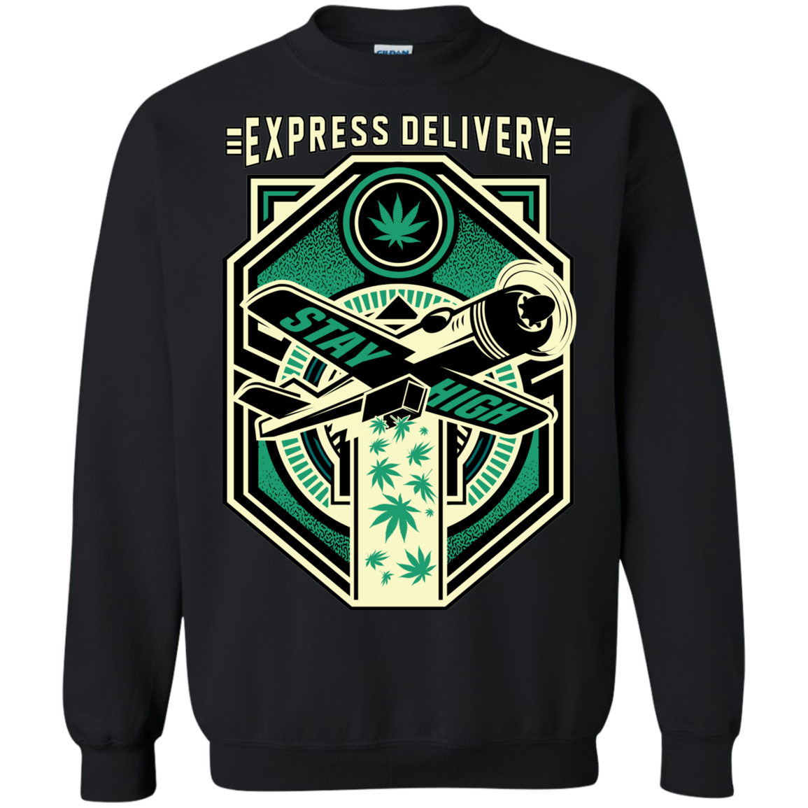 "EXPRESS DELIVERY" Crewneck Pullover Sweatshirt  8 oz.