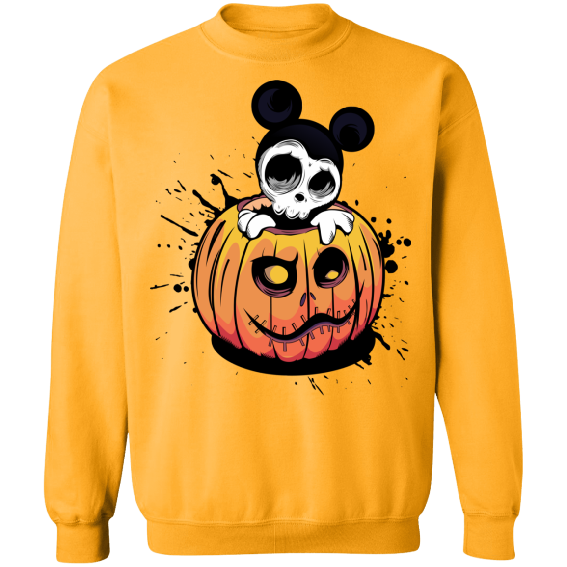 "HALLOWEEN MICKEY" Crewneck Pullover Sweatshirt  8 oz.