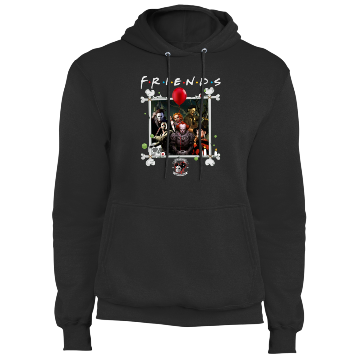 "FRIENDS IN HORROR" Core Fleece Pullover Hoodie