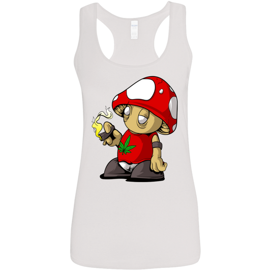 "MUSHROOM CLOUDS" Ladies' Softstyle Racerback Tank