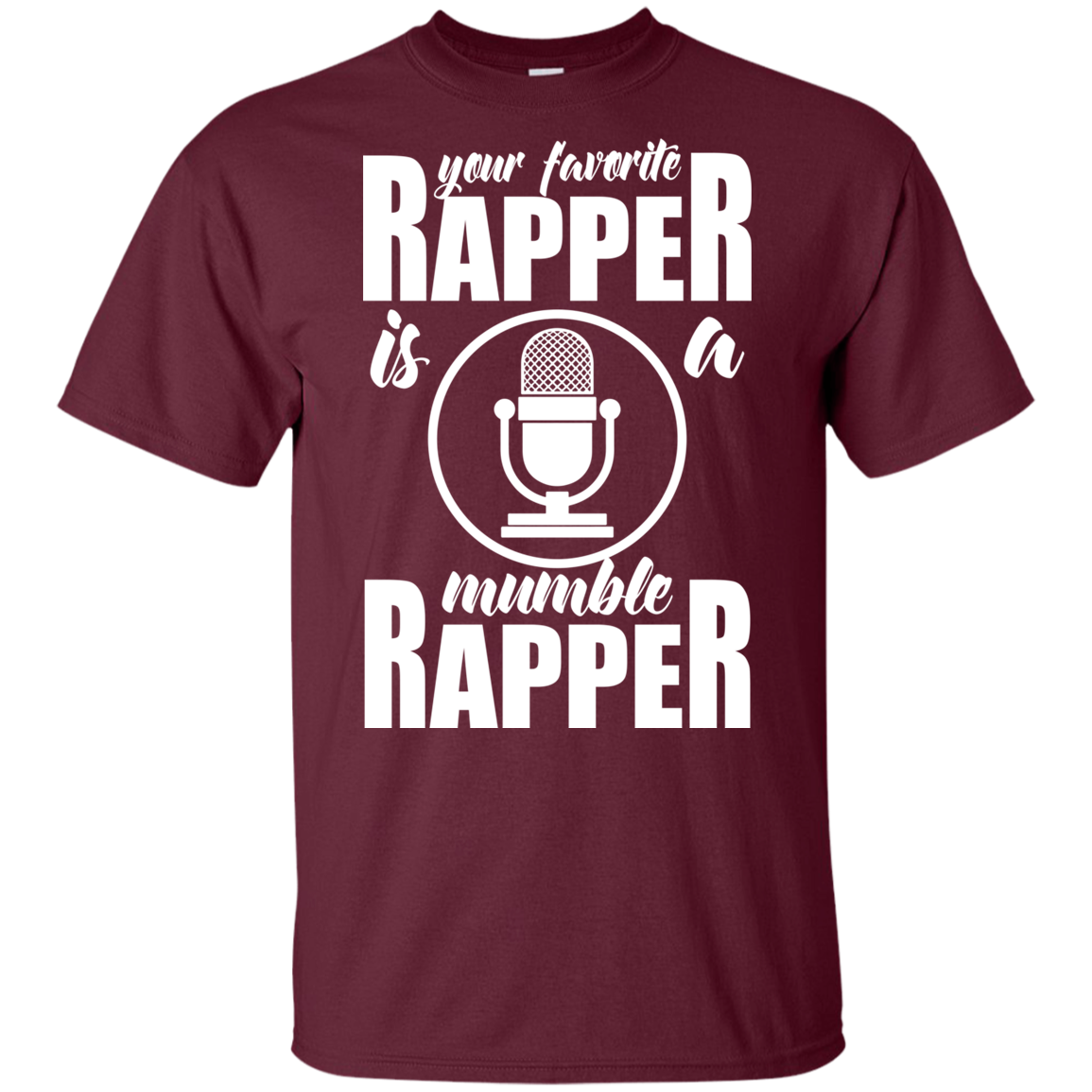 "YOUR FAVORITE RAPPER" Youth Ultra Cotton T-Shirt in white print