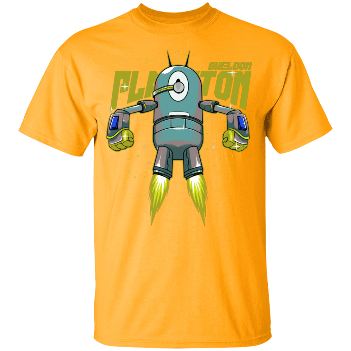 "PLANKTON" Youth 5.3 oz 100% Cotton T-Shirt