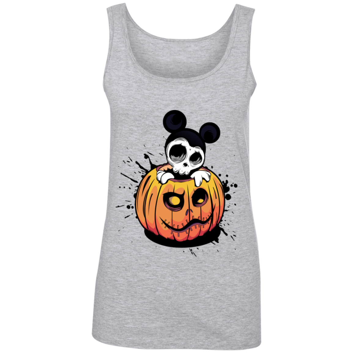 "HALLOWEEN MICKEY" Ladies' 100% Ringspun Cotton Tank Top