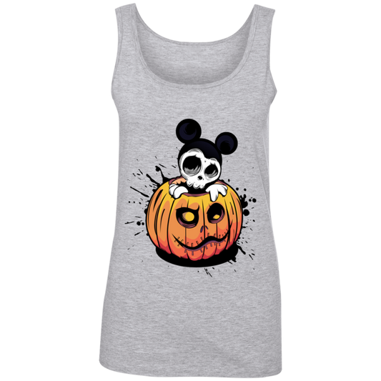 "HALLOWEEN MICKEY" Ladies' 100% Ringspun Cotton Tank Top