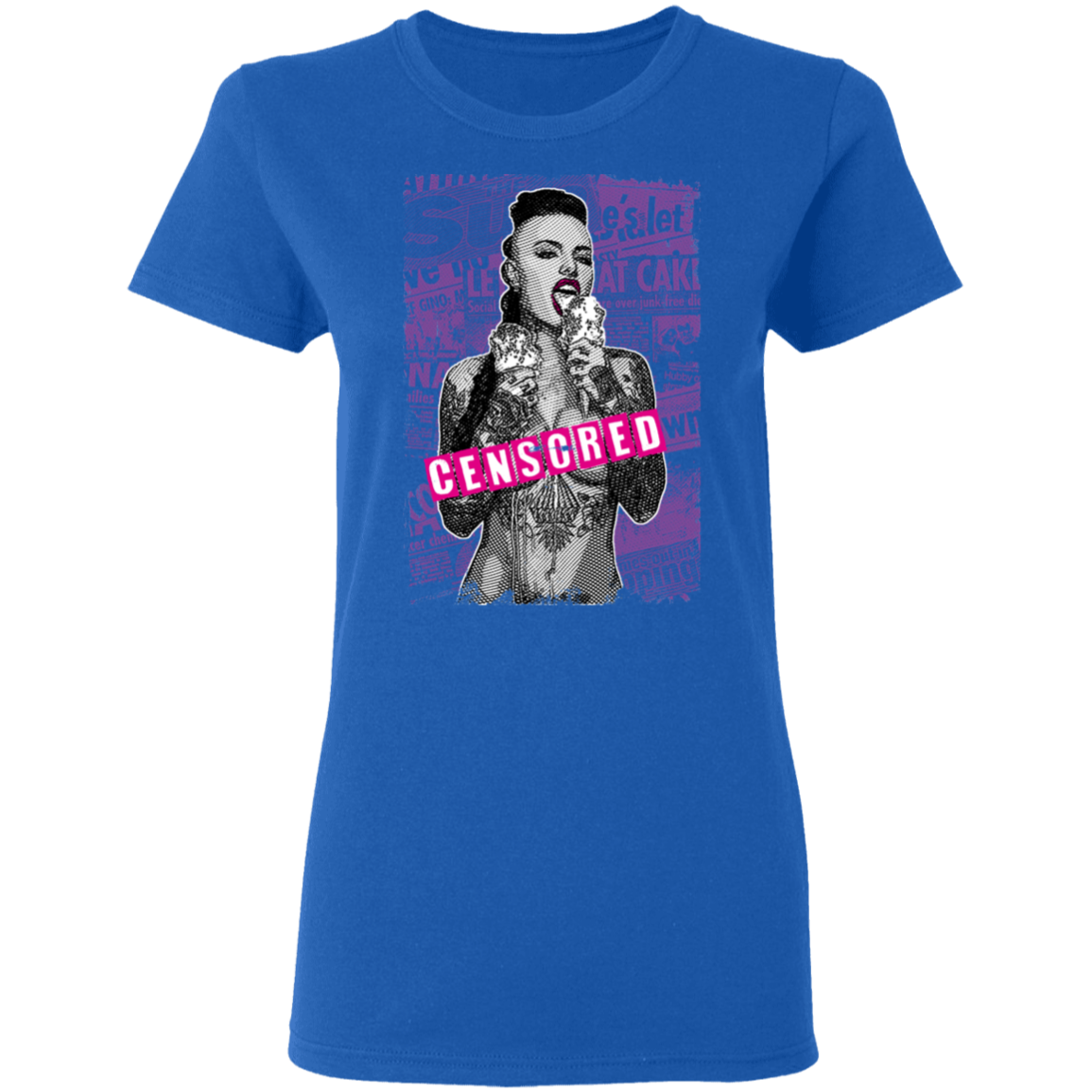 "CENSORED" Ladies' 5.3 oz. T-Shirt